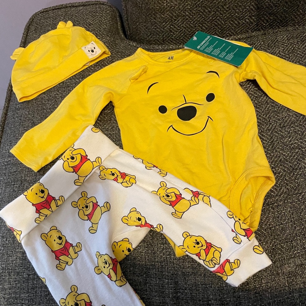 Winnie the pooh 2-4m 3 pz